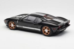 Ford GT Fekete Fehér Csíkokkal AUTOart 1:18 73023 Fém – 7. kép a 8-ből
