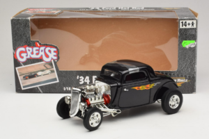 Ford Hot Rod Fekete Rydell High Grease ERTL 1:18 36602 Fém – 6. kép a 6-ből