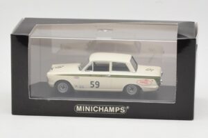 Ford Lotus Cortina Mk1 #59 J. Clark / R. Parsons Sebring 12 Hours 1964 Minichamps 1:43 400648259 Fém – 4. kép a 4-ből