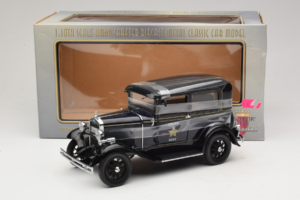 Ford Model A Tudor Police Car Motor City 1:18 43008 Fém – 6. kép a 6-ből