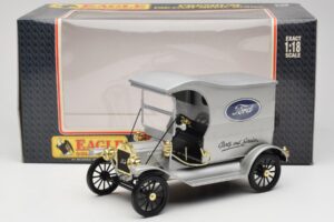 Ford Model T Delivery Truck Ezüst Eagle Collectibles 1:18 430600 Fém – 6. kép a 6-ből