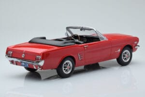 Ford Mustang Kabrió Piros Norev 1:18 182810 Fém – 2. kép a 6-ből