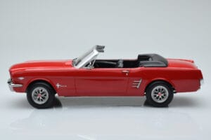 Ford Mustang Kabrió Piros Norev 1:18 182810 Fém – 3. kép a 6-ből