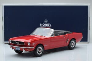 Ford Mustang Kabrió Piros Norev 1:18 182810 Fém – 6. kép a 6-ből