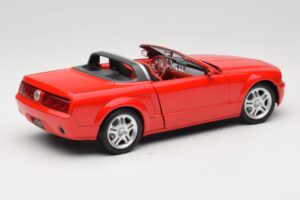 Ford Mustang S197 GT Kabrió Piros Beanstalk Group 1:18 FOR10016R Fém – 3. kép a 8-ből