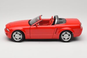 Ford Mustang S197 GT Kabrió Piros Beanstalk Group 1:18 FOR10016R Fém – 4. kép a 8-ből