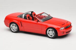 Ford Mustang S197 GT Kabrió Piros Beanstalk Group 1:18 FOR10016R Fém – 6. kép a 8-ből