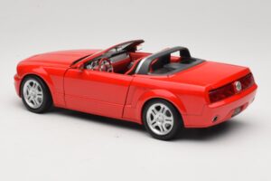 Ford Mustang S197 GT Kabrió Piros Beanstalk Group 1:18 FOR10016R Fém – 7. kép a 8-ből