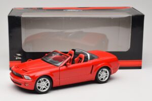 Ford Mustang S197 GT Kabrió Piros Beanstalk Group 1:18 FOR10016R Fém – 8. kép a 8-ből