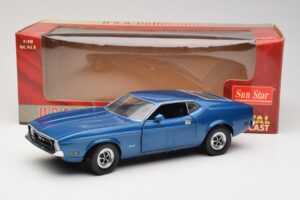 Ford Mustang SportsRoof Kék Sun Star 1:18 3612 Fém – 8. kép a 8-ből