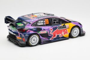 Ford Puma Rally1 #19 S. Loeb / I. Galmiche Rally Monte Carlo Winner 2022 IXO 1:18 18RMC110 Fém – 2. kép a 6-ből