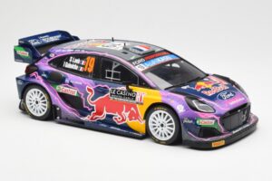 Ford Puma Rally1 #19 S. Loeb / I. Galmiche Rally Monte Carlo Winner 2022 IXO 1:18 18RMC110 Fém – 4. kép a 6-ből