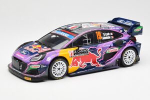 Ford Puma Rally1 #19 S. Loeb / I. Galmiche Rally Monte Carlo Winner 2022 IXO 1:18 18RMC110 Fém