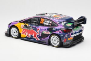 Ford Puma Rally1 #19 S. Loeb / I. Galmiche Rally Monte Carlo Winner 2022 IXO 1:18 18RMC110 Fém – 5. kép a 6-ből