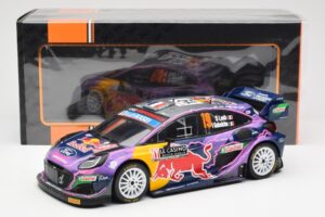 Ford Puma Rally1 #19 S. Loeb / I. Galmiche Rally Monte Carlo Winner 2022 IXO 1:18 18RMC110 Fém – 6. kép a 6-ből