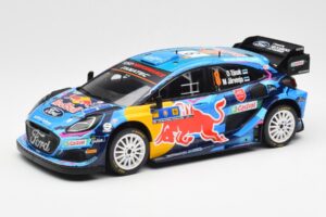 Ford Puma Rally1 #8 O. Tanak / M. Jarveoja 3rd Rally Central Europe 2023 IXO 1:18 18RMC187 Fém