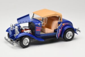 Ford Roadster Street Rod Kék with Fire Road Signature 1:18 92249 Fém – 2. kép a 8-ből