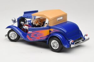 Ford Roadster Street Rod Kék with Fire Road Signature 1:18 92249 Fém – 5. kép a 8-ből