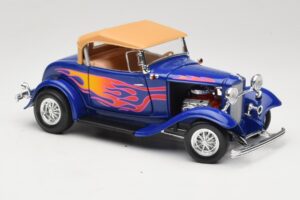 Ford Roadster Street Rod Kék with Fire Road Signature 1:18 92249 Fém – 6. kép a 8-ből
