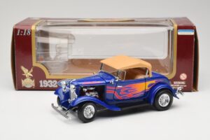 Ford Roadster Street Rod Kék with Fire Road Signature 1:18 92249 Fém – 8. kép a 8-ből