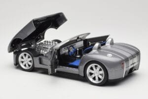 Shelby Cobra Kabrió Grey Metallic Hot Wheels 1:18 G7220 Fém – 5. kép a 8-ből
