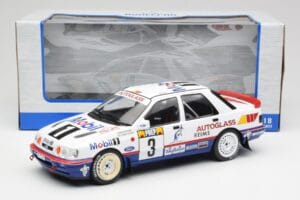 Ford Sierra RS Cosworth 4x4 #3 M. Biasion / T. Siviero Rally Monte Carlo 1992 MCG 1:18 MCG18355R Fém – 6. kép a 6-ből