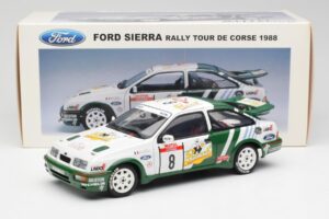 Ford Sierra RS Cosworth #8 D. Auriol / B. Occelli Rally Tour de Corse 1988 AUTOart 1:18 88812 Fém – 8. kép a 8-ből