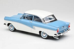 Ford Taunus 17M P2 Világoskék & Fehér BoS Models 1:18 BOS019 Fém – 5. kép a 6-ből