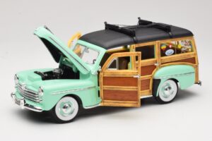 Ford Woody Panel Wagon Mentazöld Road Signature 1:18 20028 Fém – 2. kép a 8-ből