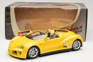 Giugiaro Prima Speedster Sárga Bburago 1:18 33334013 Fém – 8. kép a 8-ből