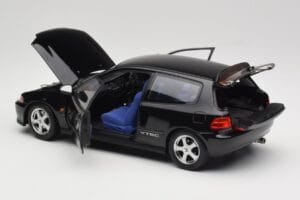 Honda Civic SiR II EG6 VTEC Fekete LCD 1:18 LCD18018-BL Fém – 5. kép a 9-ből
