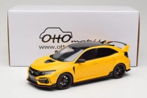 Honda Civic Type R FK8 Euro Spec Sárga Otto 1:18 OT1111 Gyanta – 6. kép a 6-ből