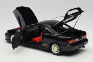 Honda Integra Type R DC2 Pre-Facelift Flamenco Black Pearl MotorHelix 1:18 M85203 Fém – 5. kép a 8-ből