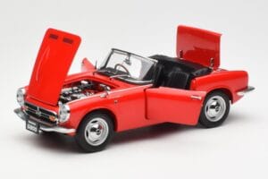 Honda S800 Roadster Piros AUTOart 1:18 73276 Fém – 2. kép a 8-ből