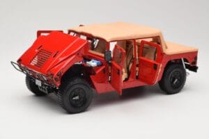 Hummer H1 Soft Top Piros Exoto 1:18 01805 Fém – 2. kép a 8-ből