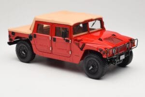 Hummer H1 Soft Top Piros Exoto 1:18 01805 Fém – 6. kép a 8-ből