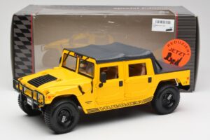 Hummer H1 Soft Top Sárga Maisto 1:18 56041 Fém – 8. kép a 8-ből