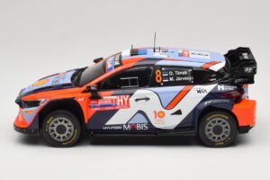 Hyundai i20 N Rally1 #8 Hyundai Shell Mobis WRT O. Tanak / M. Jarveoja Rally Chile 2024 IXO 1:18 18RMC223 Fém – 3. kép a 6-ből