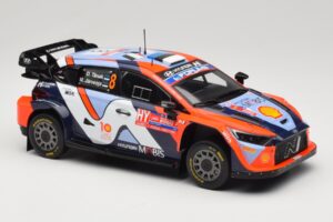 Hyundai i20 N Rally1 #8 Hyundai Shell Mobis WRT O. Tanak / M. Jarveoja Rally Chile 2024 IXO 1:18 18RMC223 Fém – 4. kép a 6-ből