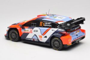 Hyundai i20 N Rally1 #11 T. Neuville / M. Wydaeghe Rally Japan WRC World Champion 2024 IXO 1:18 18RMC228 Fém – 5. kép a 6-ből