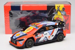 Hyundai i20 N Rally1 #11 T. Neuville / M. Wydaeghe Rally Japan WRC World Champion 2024 IXO 1:18 18RMC228 Fém – 6. kép a 6-ből