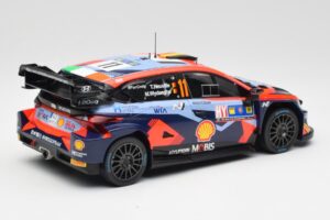 Hyundai i20 N Rally1 WRC #11 T. Neuville / M. Wydaeghe Central European Rally Winner 2023 IXO 1:18 18RMC193 Fém – 2. kép a 6-ből