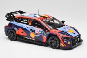 Hyundai i20 N Rally1 WRC #11 T. Neuville / M. Wydaeghe Central European Rally Winner 2023 IXO 1:18 18RMC193 Fém – 4. kép a 6-ből
