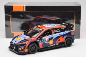Hyundai i20 N Rally1 WRC #11 T. Neuville / M. Wydaeghe Central European Rally Winner 2023 IXO 1:18 18RMC193 Fém – 6. kép a 6-ből