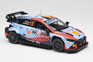 Hyundai i20 N Rally1 WRC #11 T. Neuville / M. Wydaeghe Rally Monte Carlo Winner 2024 IXO 1:18 18RMC194 Fém – 4. kép a 6-ből