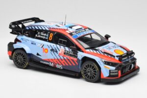 Hyundai i20 N Rally1 WRC #8 O. Tänak / M. Järveoja Rally Monte Carlo Night Version 2024 IXO 1:18 18RMC195 Fém – 4. kép a 6-ből