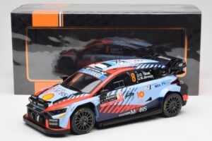 Hyundai i20 N Rally1 WRC #8 O. Tänak / M. Järveoja Rally Monte Carlo Night Version 2024 IXO 1:18 18RMC195 Fém – 6. kép a 6-ből