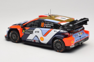 Hyundai i20 N WRC #16 A. Fourmaux / A. Coria Rally Monte Carlo 2025 IXO 1:18 18RMC230A Fém – 5. kép a 6-ből
