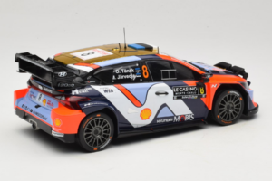 Hyundai i20 N WRC #16 A. Fourmaux / A. Coria Rally Monte Carlo Night Version 2025 IXO 1:18 18RMC230B Fém – 2. kép a 6-ből