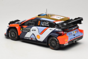 Hyundai i20 N WRC #16 A. Fourmaux / A. Coria Rally Monte Carlo Night Version 2025 IXO 1:18 18RMC230B Fém – 5. kép a 6-ből